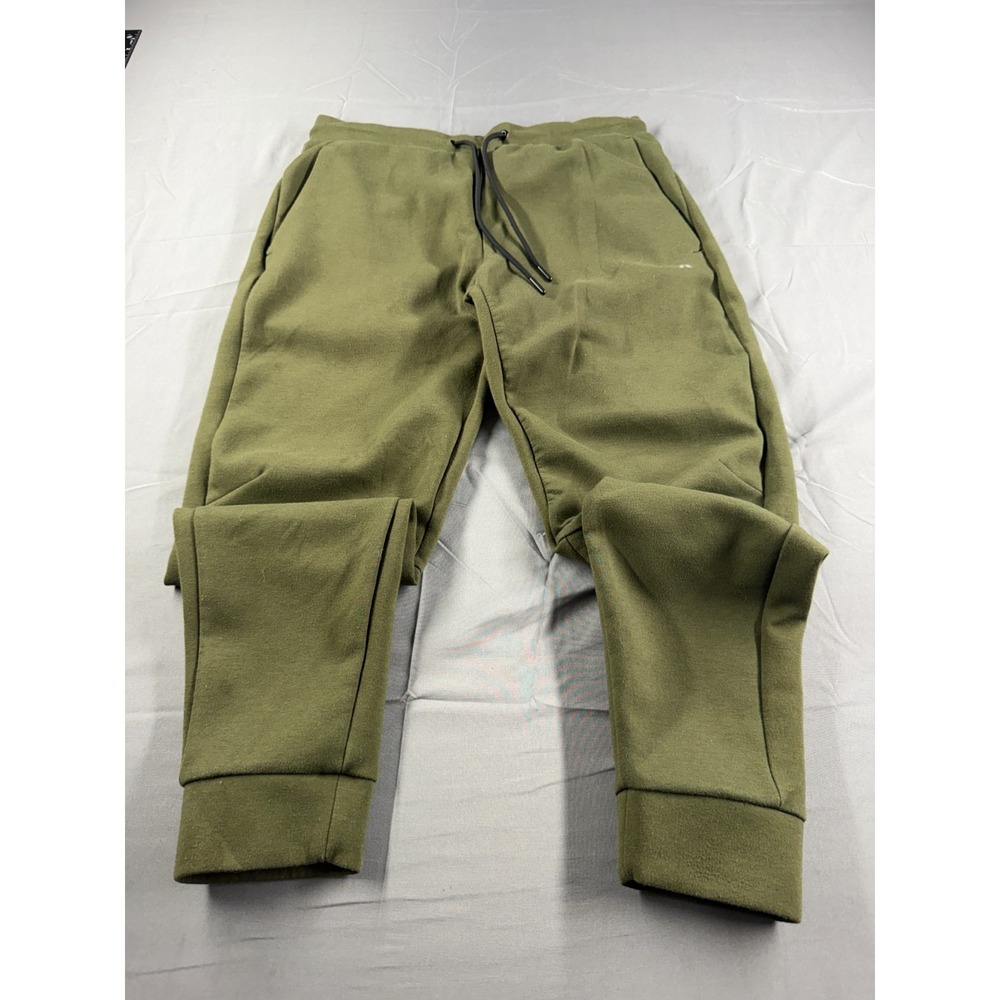 Russell FusionKnit Jogger Pants Mens M 32-34 Olive Green Athletic Sweatpants